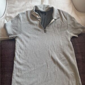 ASOS Textured Gray Polo Shirt